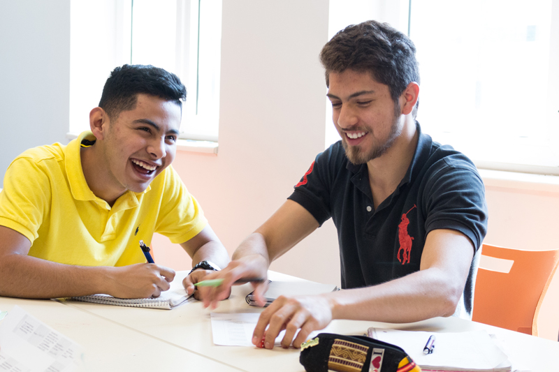 students studying English in Montreal