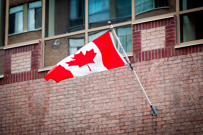 Canada Flag in Toronto