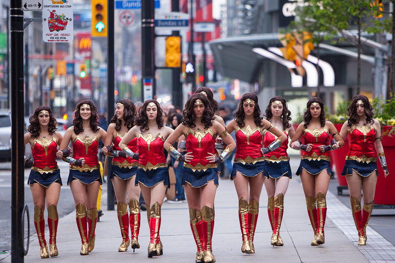 Wonder woman in Toronto