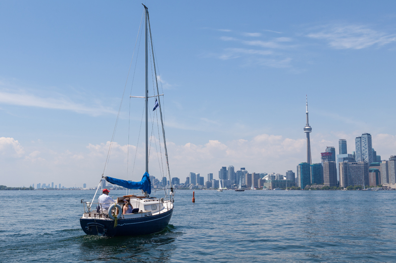 Toronto city view from boat