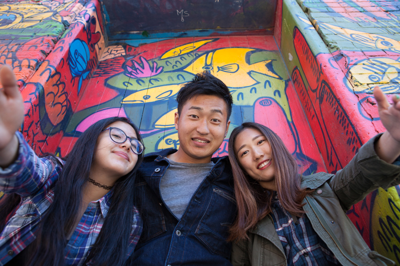 Language students learning English in Toronto