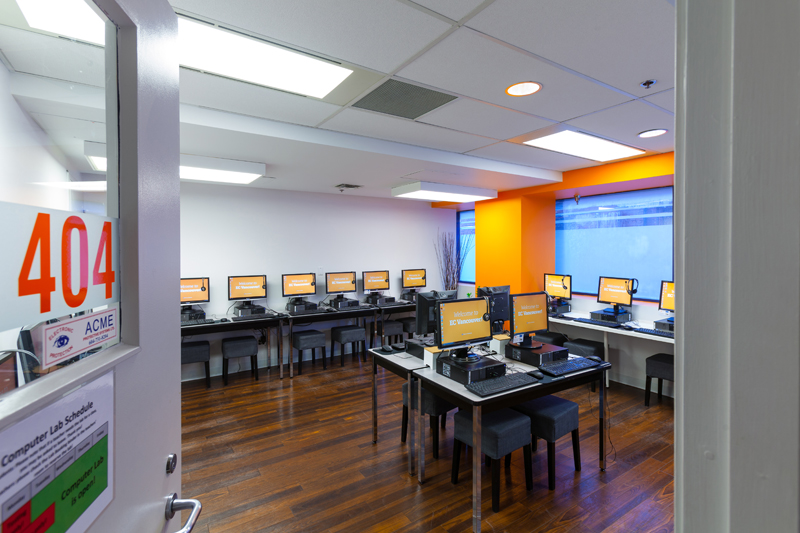 Student IT facilities at EC Vancouver Language school