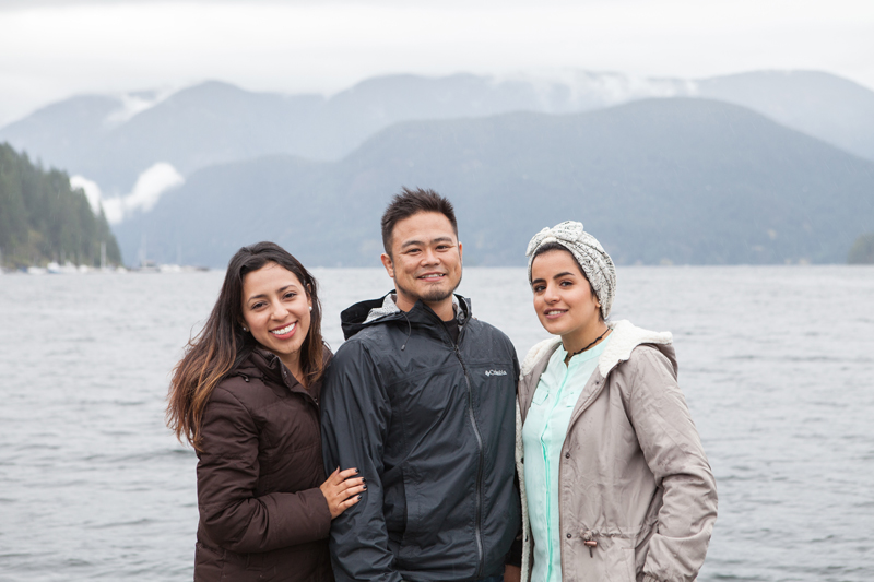 EC Students near a lake in Vancouver