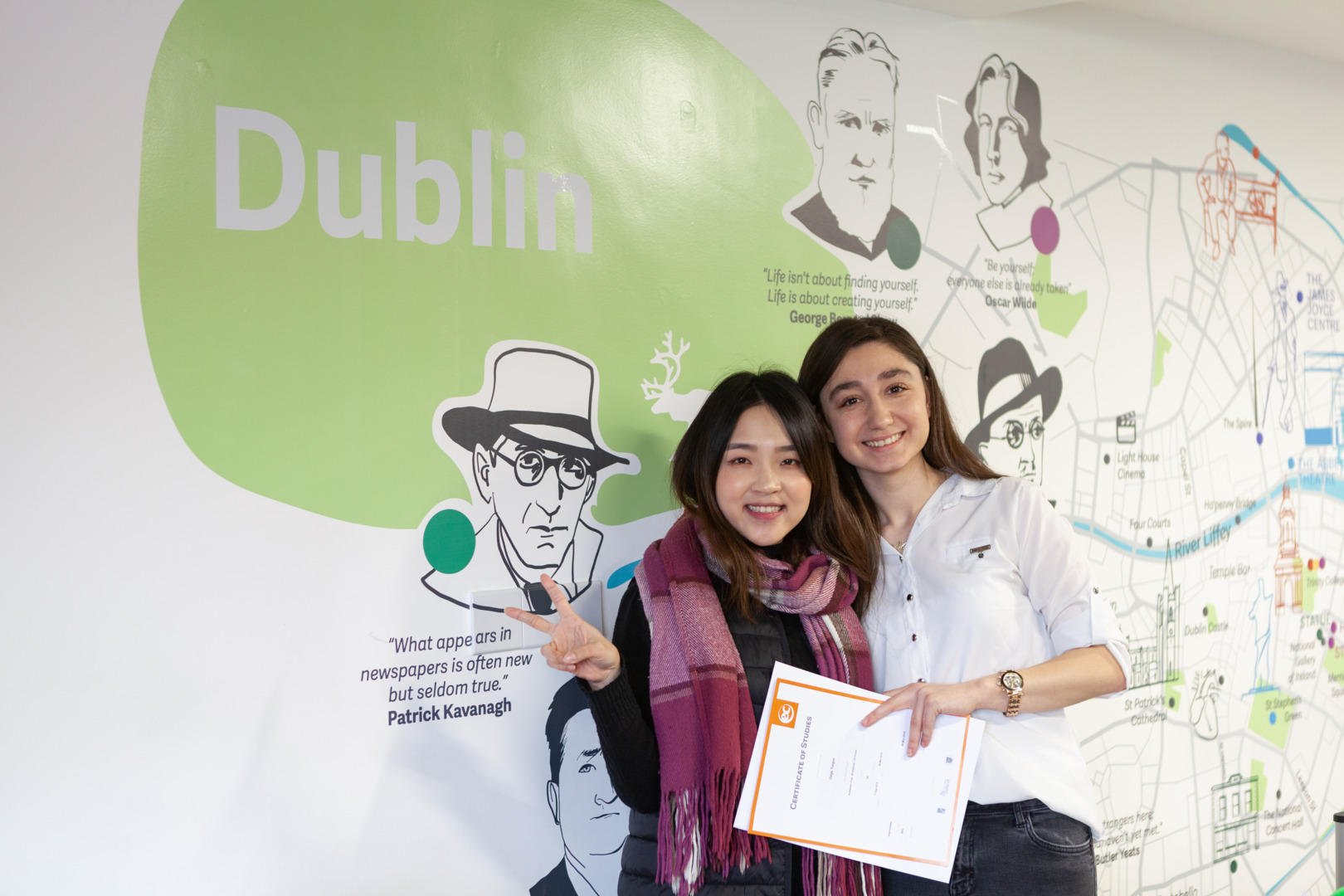Graduating students at EC Dublin