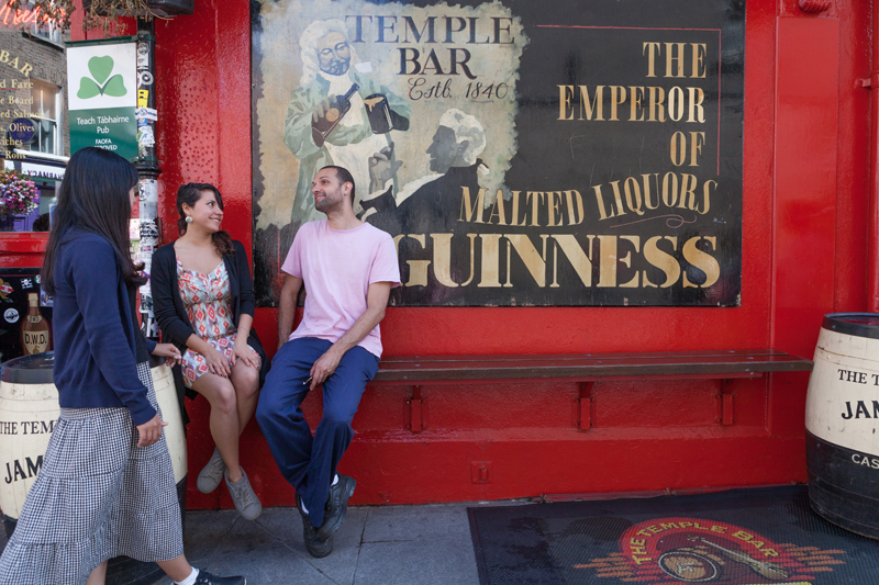 English students at a typical bar in Dublin