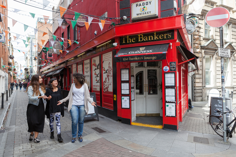 Beautiful streets in Dublin