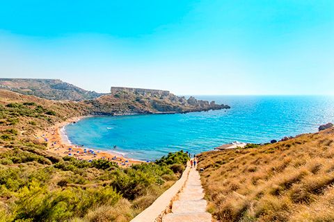 Ghajn Tuffieha Bay, Malta
