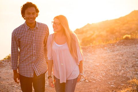english students doing some hiking in the maltese countryside