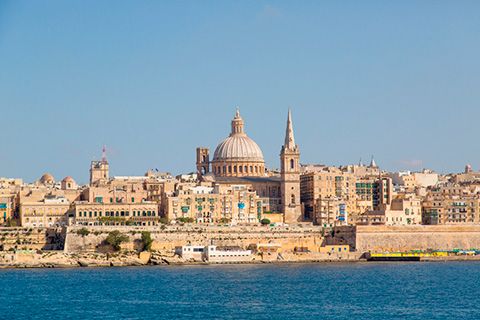 View of Valletta, Pro-Cathedral St Paul