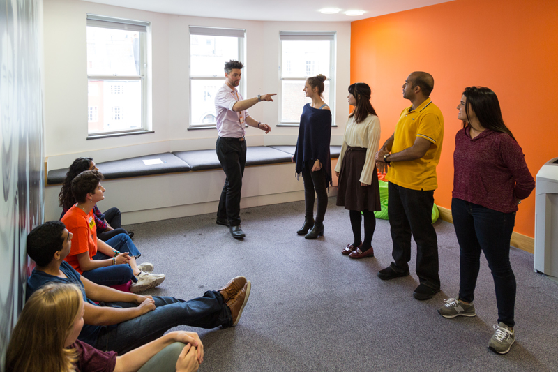 Inside a classroom at EC English School Brighton