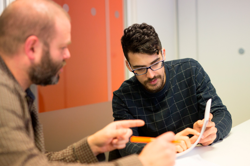 Bristol language school students during a lesson at EC