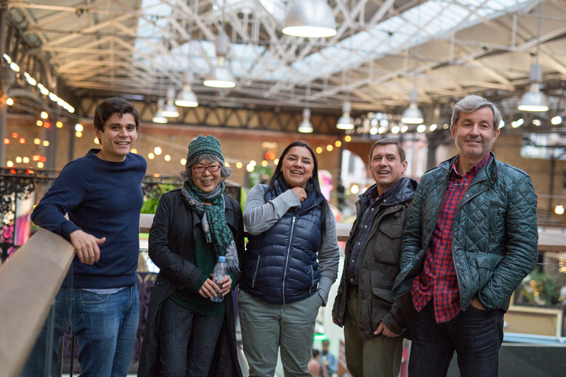 Visiting London's markets with other working english students, EC London