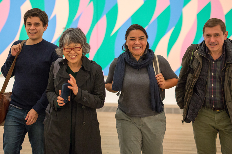 English students visiting London and its museums