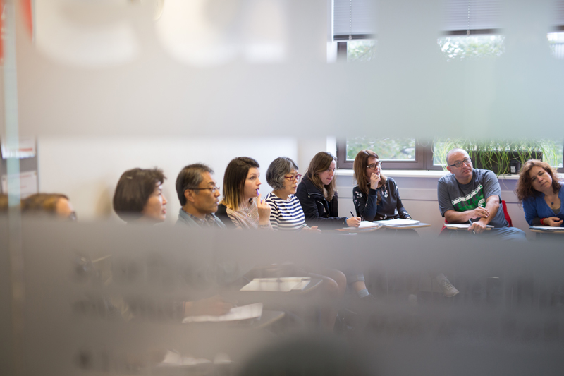 students during english class at EC London 30+, english lessons exclusively for adults