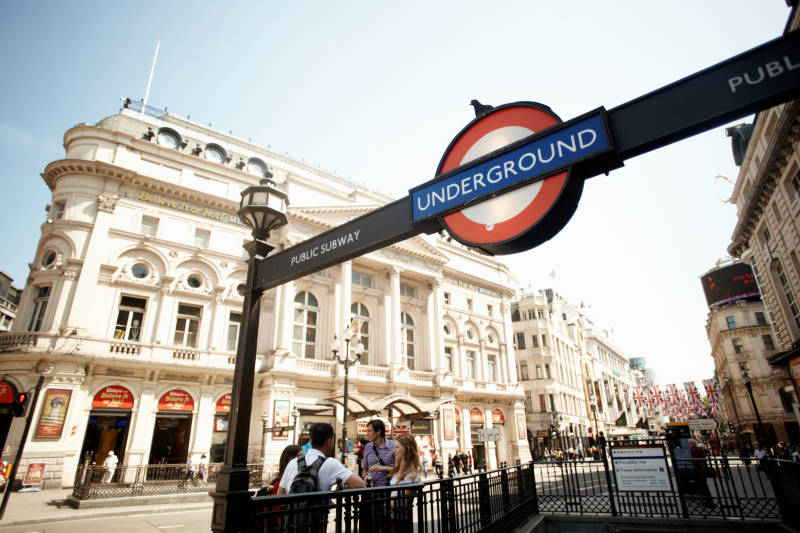 EC students lingering around the London Underground
