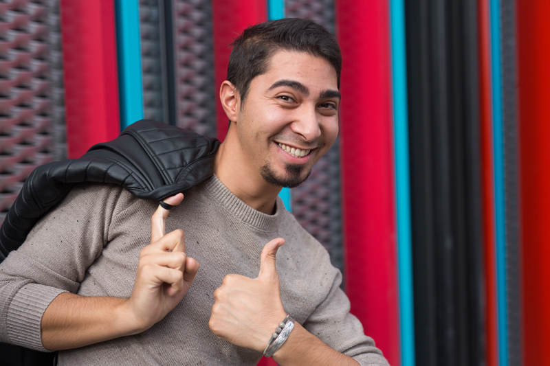 Happy EC Student in London