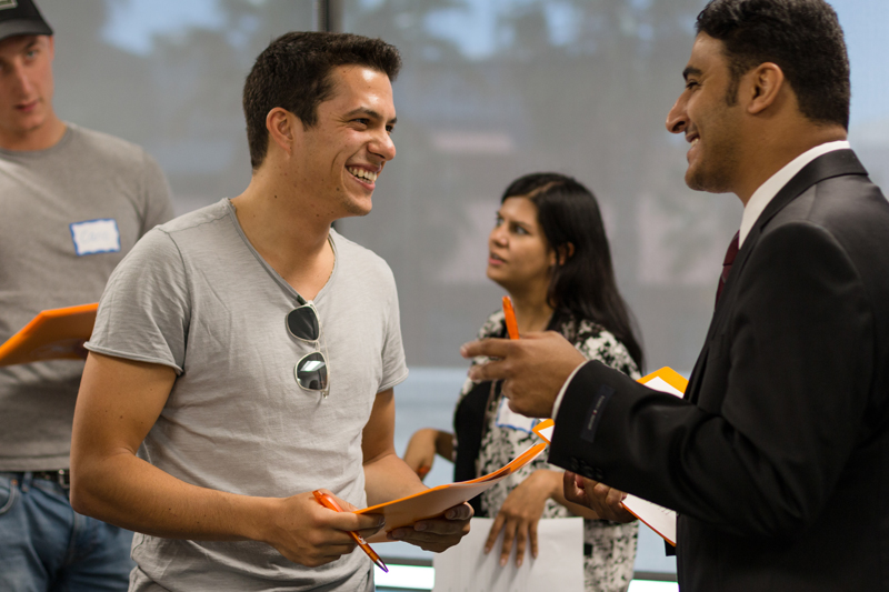 English students at EC attending an LA English course