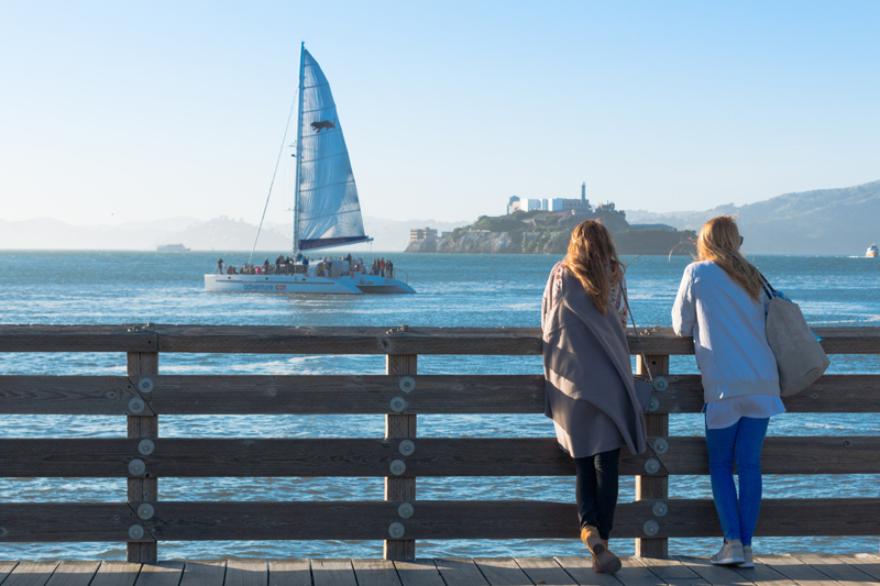 Views of Alcatraz Island